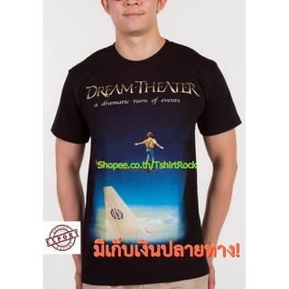 เสื้อยืดผ้าฝ้ายเสื้อวง Dream Theater เสื้อยืดสกรีน ดรีมเธียเตอร์ เสื้อยืดผู้ชาย เสื้อวินเทจ RCM1212L XL  XXL 3XL