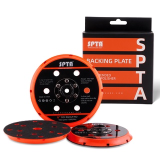 ๑SPTA 5 นิ้ว 6 นิ้วแผ่นบดด้านหลังสำหรับเครื่องขัด DA 125mm150mm self-adhesive แผ่นด้านหลังพร้อมรูระบายความร้อน