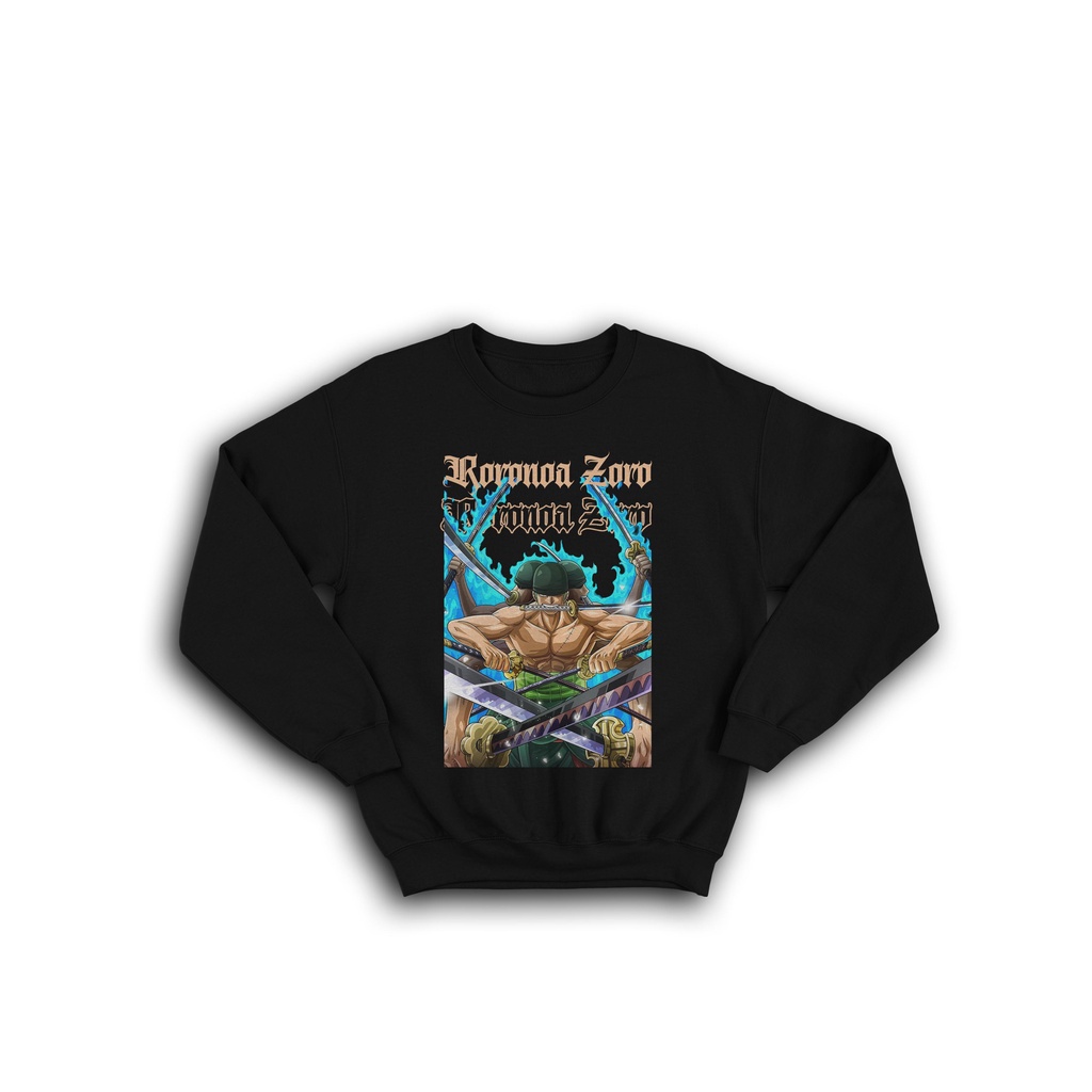 ZORO ASURA ONE PIECE ANIME JAPAN PREMIUM CREWNECK SERIES SWETER JACKET