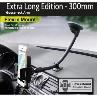 Capdase Sport Car Mount Flexi II (Extra-Long 300mm) Gooseneck Arm for Windshield/Dashboard