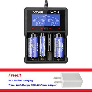 ที่ชาร์จถ่านอัจฉริยะ  XTAR VC4 Charger with LCD Display For Li-ion/Ni-MH battery (not include batteries)