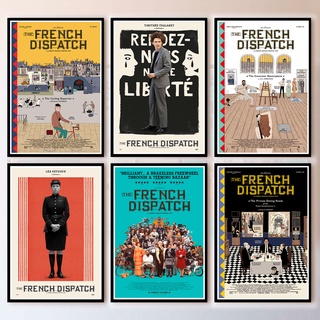 The French Dispatch (2021) by Wes Anderson ครบทั้งคอลเคลชั่น Poster ขนาด 33X48 cm