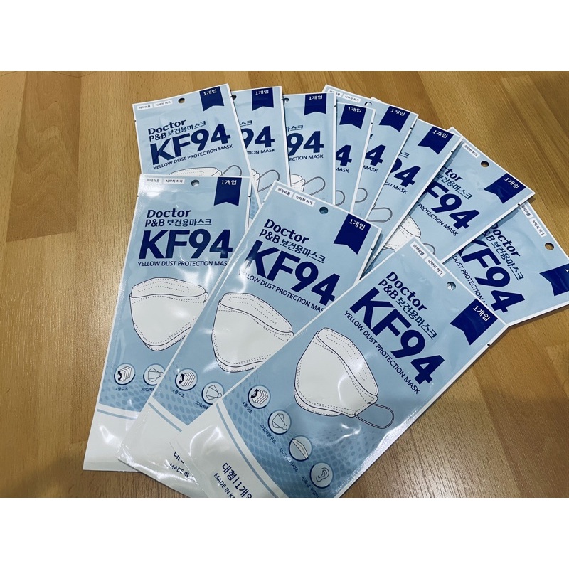 หน้ากากอนามัย KF94 Doctor P&amp;B Korea ป้องกันฝุ่น PM2.5 และไวรัส/  mask เกาหลีแท้ 100%