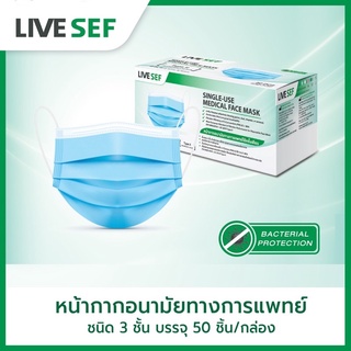 ส่งของทุกวัน สีฟ้า - หูขาว หน้ากากอนามัยทางการแพทย์ medical face mask