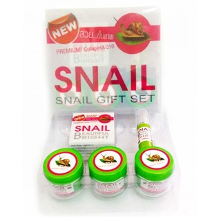 Snail White Gift Set Premium Collagen &amp; Q 10 เซตบำรุงผิวหน้า หอยทาก