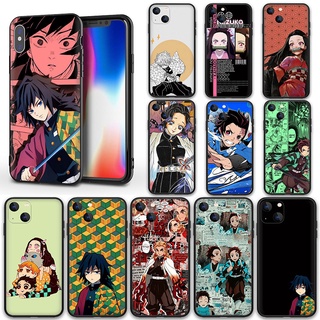 เคสซิลิโคนนิ่ม ลายอนิเมะ Kimetsu no Yaiba TP6 สําหรับ iPhone 13 13mini 13Pro 13 Pro Max