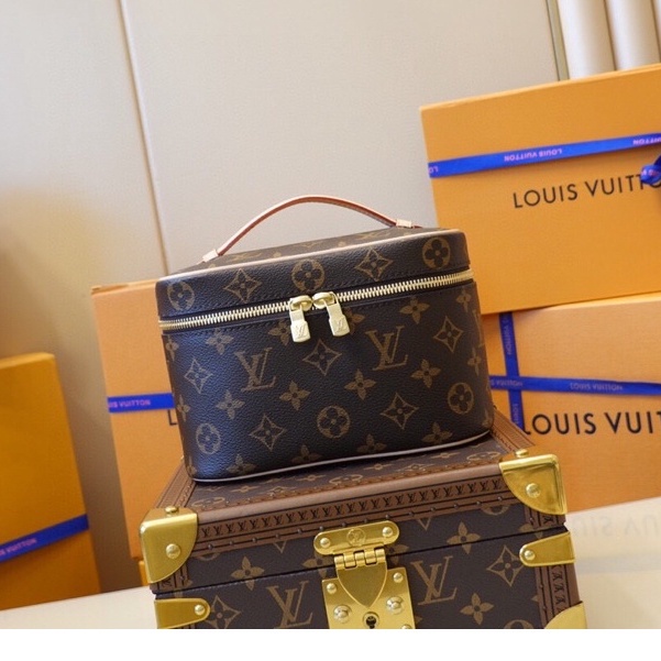 พรี Lv Louis Vuitton nice mini M44495 กระเป๋าถือกระเป๋าสะพายกระเป๋าแฟชั่นแบรนด์เนน  size ：20 x 13.5 x 12cm