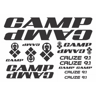 Camp Cruze สติกเกอร์ไวนิล 9.1 15 ชิ้น สําหรับจักรยานเสือภูเขา