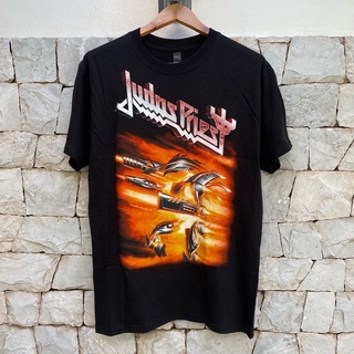 เสื้อยืดผ้าฝ้ายพิมพ์ลายขายดีเสื้อวง Judas Priest ลิขสิทธิ์แท้ 100% นำเข้าจาก USA