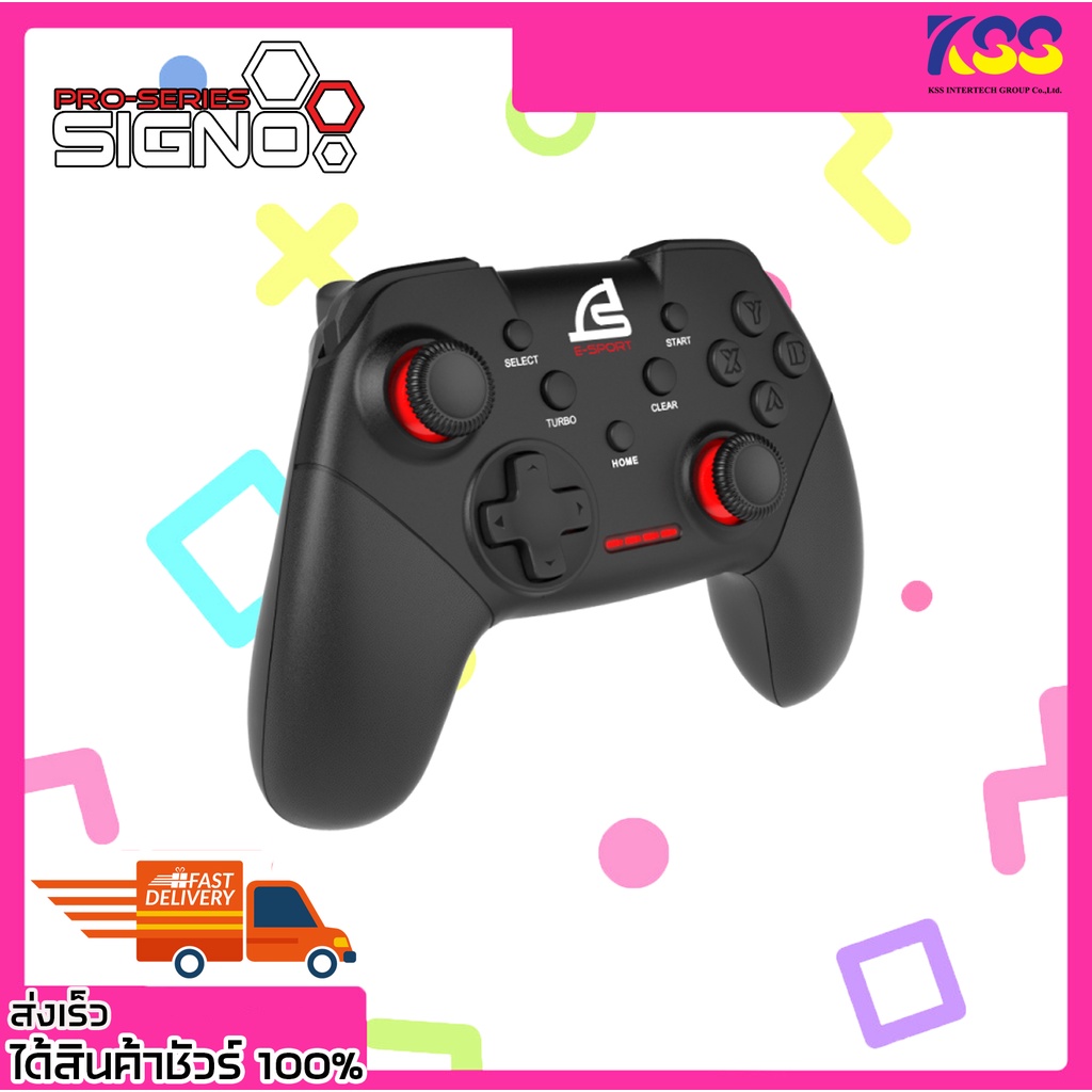 จอยเกมส์ จอยสติ๊ก จอยคอมพิวเตอร์ Signo E-Sport WC-691 MODELOS 2.4G Wireless Gaming Controller รับประ