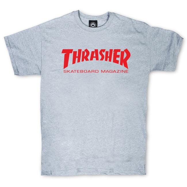 Thrasher Skate Mag T-Shirt - Grey/Red