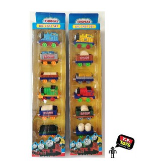 T.P.TOYS Thomas and friend die cut รุ่นใหญ่6คัน(คละสีคละแบบ)