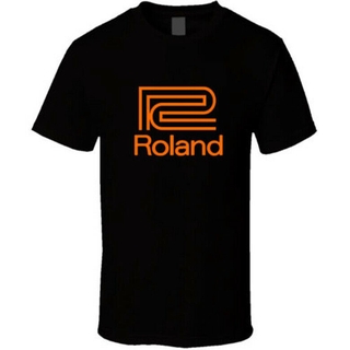 เสื้อยืดลำลอง แขนสั้น คอกลม พิมพ์ลาย Roland Music Synthesizer ขนาดและลายแบบสั่งทำ