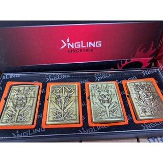 Belle ไฟแช็คน้ำมันสไตล์ zippo สวยครบเซต รุ่น 4 ชิ้น