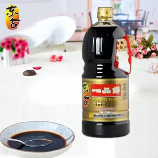 ซีอิ๊วดำ ซอสปรุส（东古一品鲜酱油）ขนาด 1.6ลิตร #พร้อมส่ง#