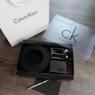 แท้💯% Calvin Klein Belt and Buckle Set (No.03) เซตสุดคุ้ม!! เข็มขัด + หัวเข็มขัด 2 ชิ้น