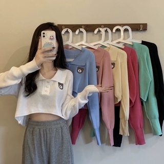 Ey_shop688#พร้อมส่ง✨T1993-1#เสื้อแฟชั่นผ้าไหมพรมกระดุมหน้า3เม็ดเเขนยาว #เสื้อผ้าไหมพรมคอกลมเอวลอย💕