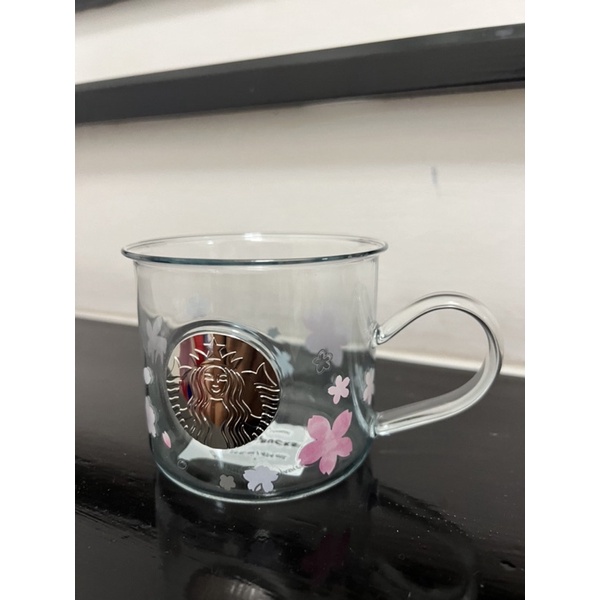 Starbucks Badge Blue Sakura Glass แก้วซากุระใส