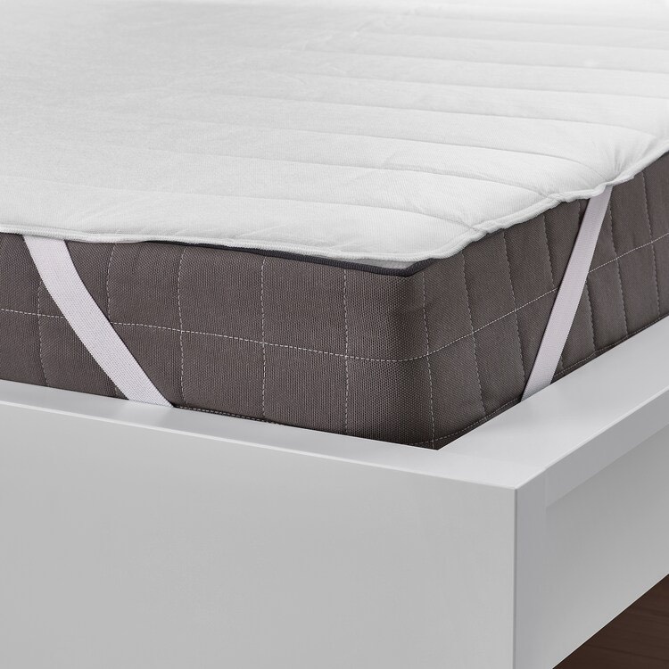 IKEA ผ้ารองกันเปื้อนที่นอน สีขาว สำหรับเตียง 3 ฟุต ขนาด 90x200 ซม. อิเกียแท้พร้อมส่ง