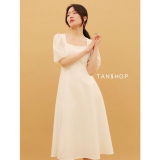 TANSSHOP​ -​ Choux Cream Dress เดรสออกงาน​ เดรสสีขาว​ #D998