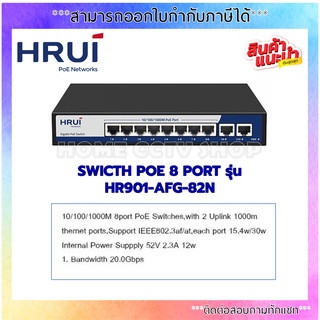 HRUI PoE Neteorks Commercial PoE Switch รุ่น HR901-AFG-82N