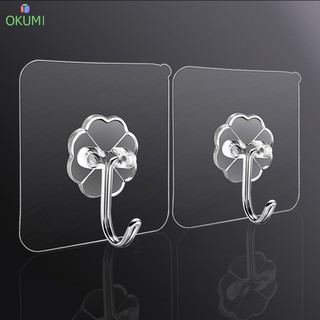 OKUMI_SHOP ตะขอติดผนัง ตะขออเนกประสงค์ ติดกำแพง ติดเพดาน ตะข…