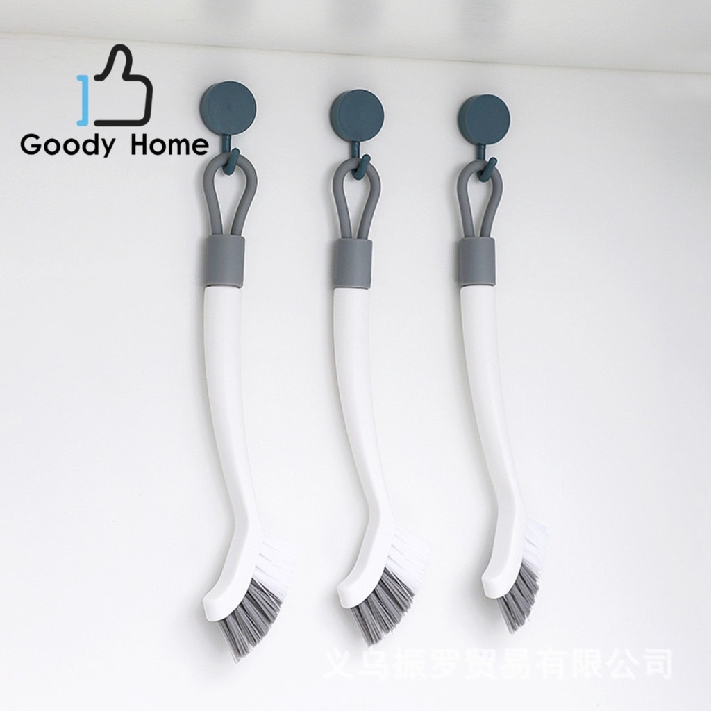 Goody Home แปรงขัดทำความสะอาด ใช้งานได้ทั้งสองด้าน หัวขนแปรง และ ด้านใบมีดขูดคราบสกปรกได้