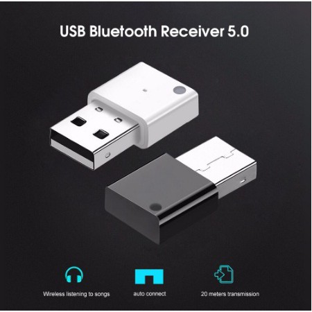 USB Car Bluetooth 5.0 Stereo Receiver ฟังเพลงในรถ จากมือถือ
