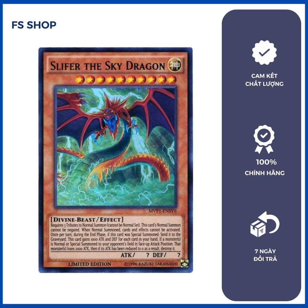 ของแท้ yugioh Osiris-Slifer the Sky Dragon Card (เวอร์ชั่นภาพยนตร์) - Ultra Rare