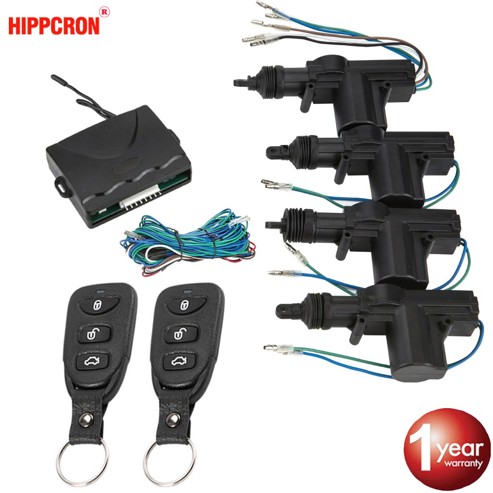 Car Lock Door Remote Control Keyless Entry System Locking Kit with 4