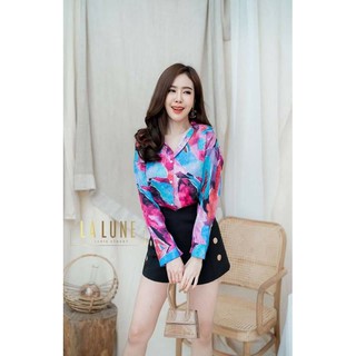 เสื้อเชิ้ต แขนยาว ลายสดใส