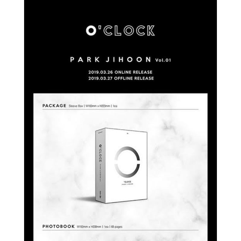 o'clock jihoonอัลบั้มเเรก+ของเเถม