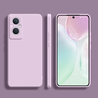 เคสโทรศัพท์ซิลิโคน TPU ขอบตรง สีแคนดี้ สําหรับ OPPO Reno7Z Reno 7 7Z 5G 7 Pro 5G A76