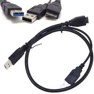 สาย USB 3.0 Y Power Micro Cable for External HDD 50cm