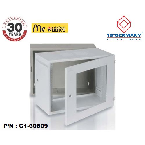 ลดราคาต่ำกว่าทุนของใหม่19" GERMANY Wall Rack รุ่น G1-60509 ขนาด 9U กว้าง 60cm ลึก 50cm สูง 45.5cm.