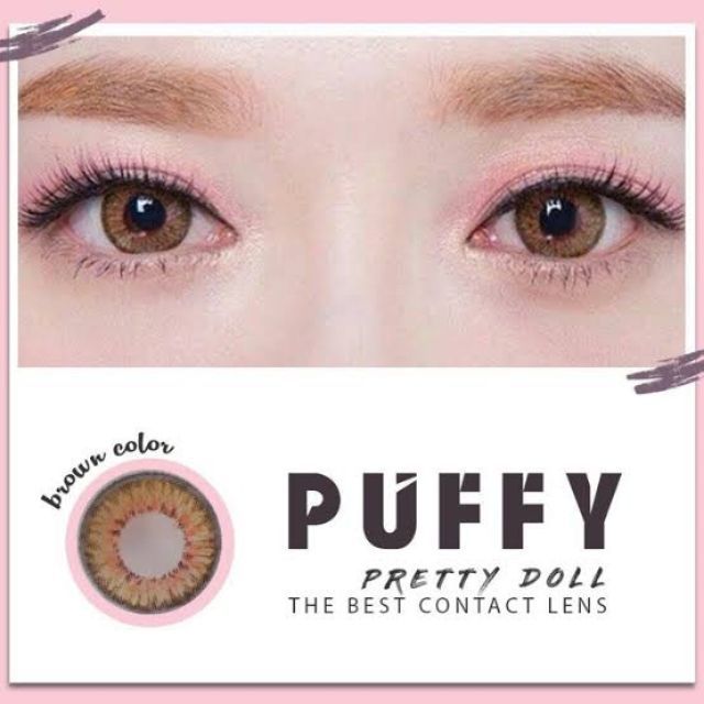 💟 Puffy ๑ ( Nudy , Opal ) Pitchylens Sweety plus Pretty doll -00 ถึง -1000 brown gray Contactlens บิ๊กอาย คอนแทคเลนส์.