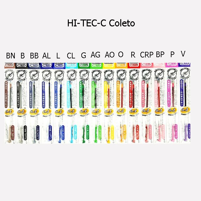 ไส้ปากกา Pilot  HI-TEC-C Coleto 0.4 (ลิขสิทธิ์แท้)
