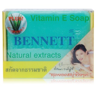 สบู่วิตามิน อี เบนเนท ผสมว่านหางจระเข้ BENNETT ( Vitamin E Soap PLUS! ALOE VERA ) Natural extracts