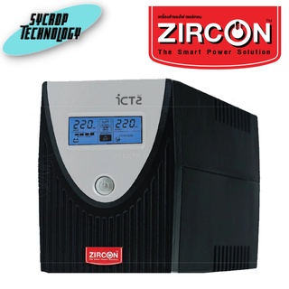 ZIRCON เครื่องสำรองไฟ Line Interactive UPS 800VA/480W รุ่นICT-2 800VA/480W (ICT SPEC) ประกันศูนย์ เช็คสินค้าก่อนสั่งซื้อ