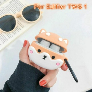 เคส Edifier tws1 หูฟังซิลิโคนป้องกันการกระแทกเคสลายการ์ตูนการ์ตูนCorgi briquettes