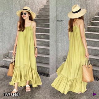 Maxi Dress เดรสยาว สายเดี่ยว ดีเทลอกเย็บ