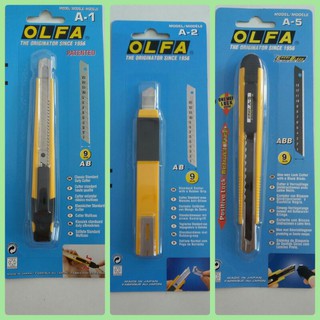 มีดคัตเตอร์ OLFA A-1 , A-2 , A-5 , A-1/3BB (พร้อมส่ง)