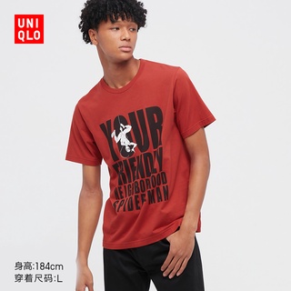 ใหม่ พร้อมส่ง Uniqllo เสื้อยืดแขนสั้น พิมพ์ลาย Phrases Of Marvel สําหรับผู้ชาย และผู้หญิง 448583