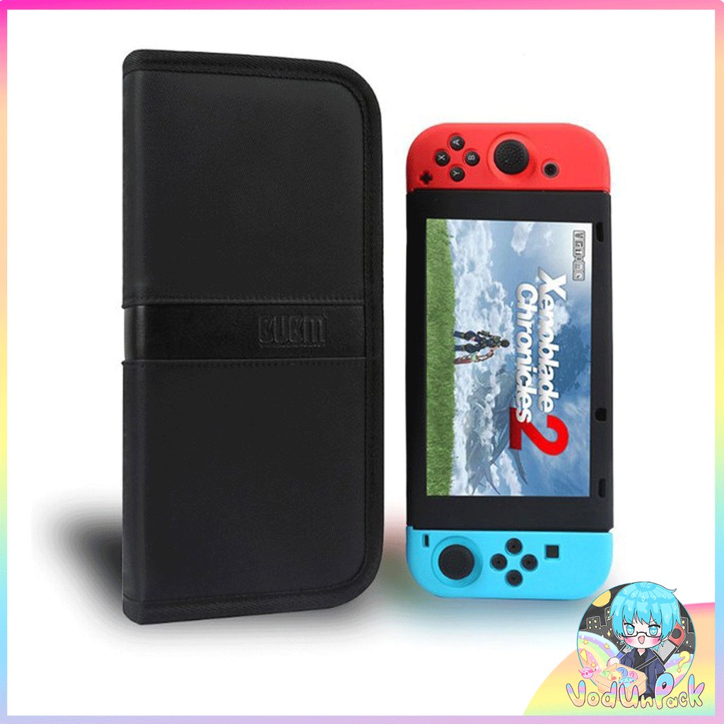 กระเป๋า Nintendo Switch Bubm รุ่น Zipper สีดำ microfiber Shopee Thailand