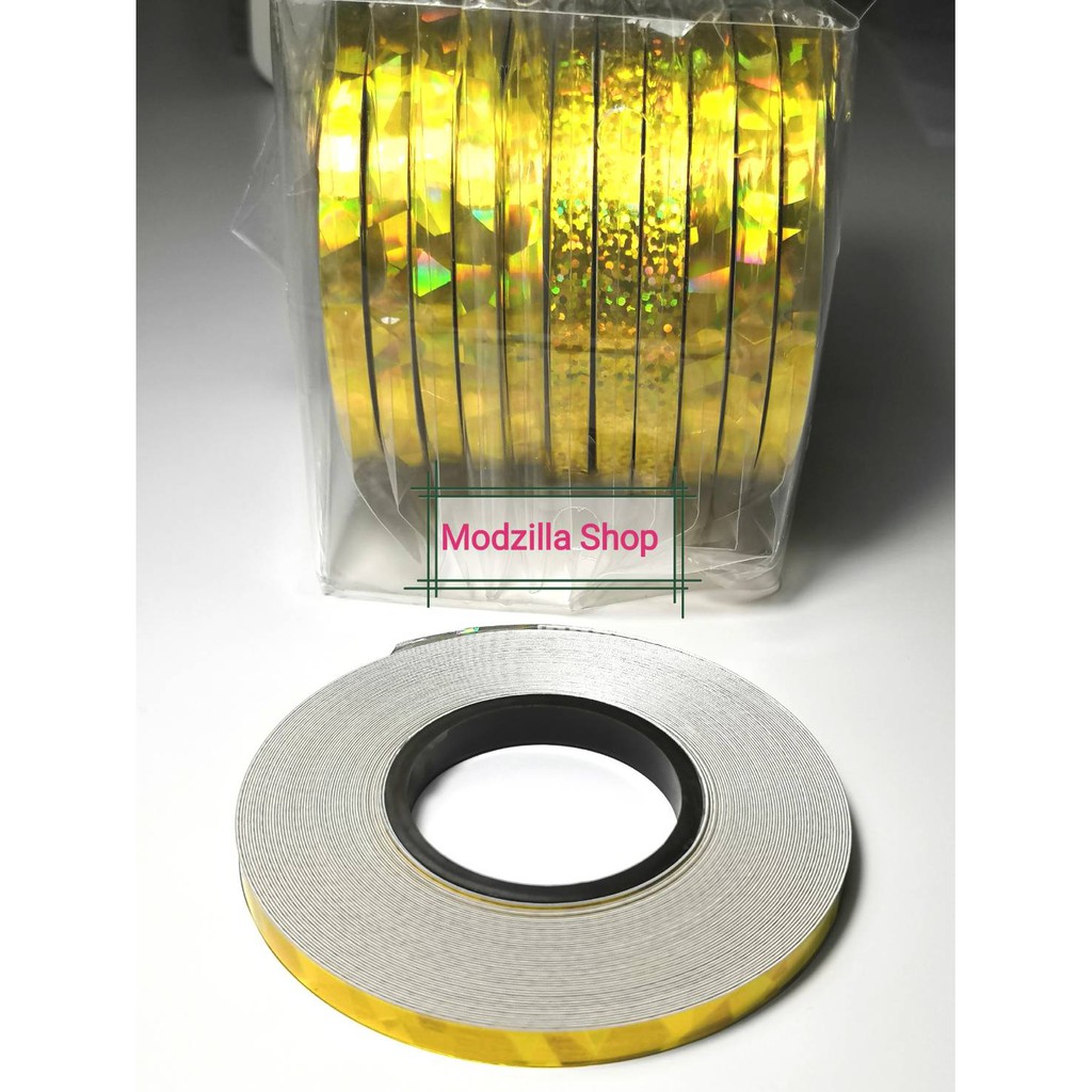 เทปตัดขอบ เทปตีเส้น  เลเซอร์ ขนาด 5 มม. ยาว 8,16 หลา