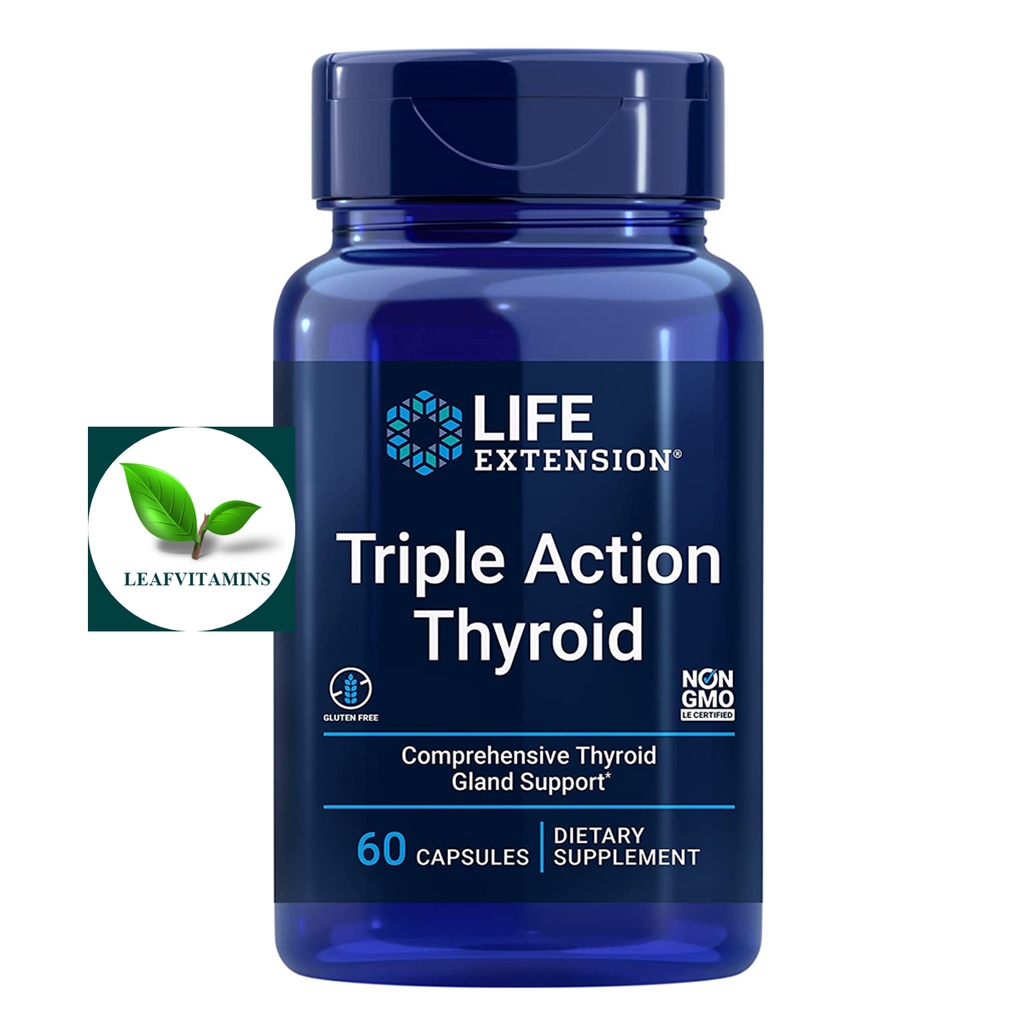 LIFE EXTENSION Triple Action Thyroid / 60 Capsules | Shopee Thailand