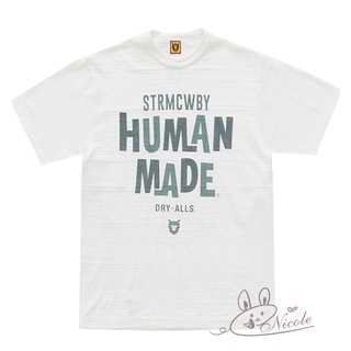 เสื้อยืดแขนสั้น คอกลม พิมพ์ลายโลโก้ตัวอักษร Human Made By Nigo 19SS สําหรับผู้ชาย และผู้หญิงS-5XL