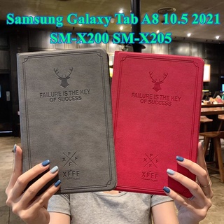 เคสแท็บเล็ต ลายนูน รูปหัวกวาง สําหรับ Samsung Galaxy Tab A8 10.5 (2021) X200 X205 Tab 8 10.5 นิ้ว Wi-Fi SM-X200 LTE SM-X205