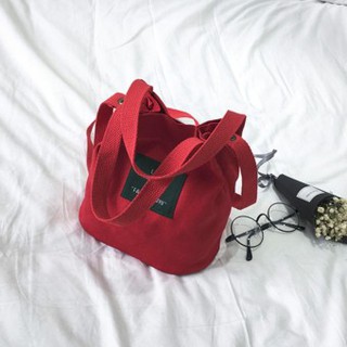 BB กระเป๋าทรงขนมจีบ คล้องแขน ผ้าเนื้อดี (สีแดง) รุ่น8049