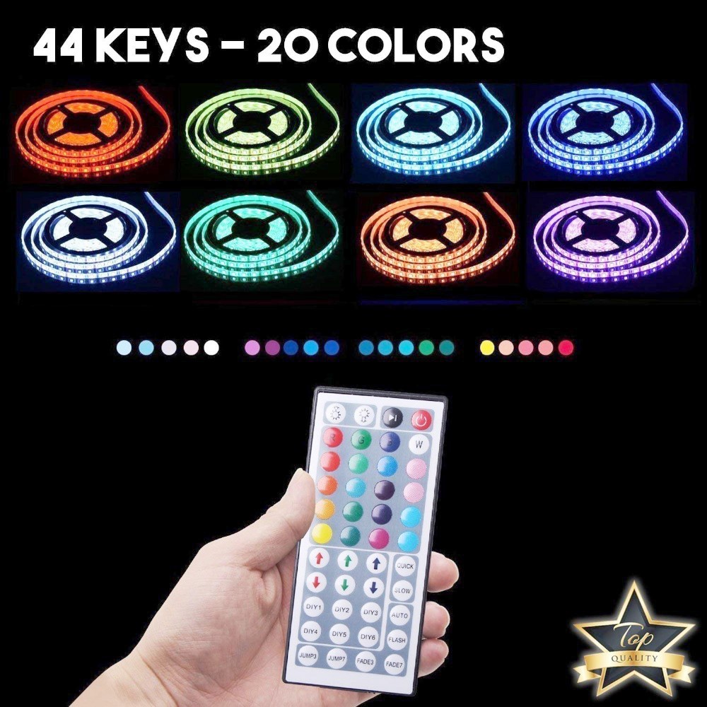 JINROM 5m LED Strap Light 5050 RGB Light Strip Set colorful color 12V ...
